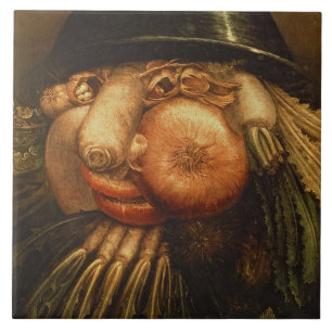 The Vegetable Gardener, c.1590 (olie op het paneel Tegeltje