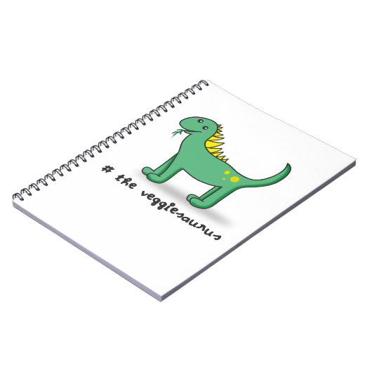 the veggiesaurus notitieboek (Linkerzijde)