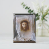 The Veil of Veronica by Domenico Fetti Briefkaart (Staand voorkant)