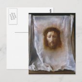The Veil of Veronica by Domenico Fetti Briefkaart (Voorkant / Achterkant)