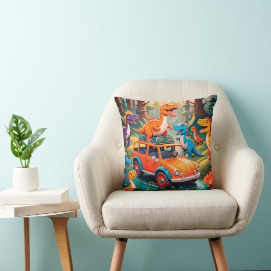The Velociraptors Family Vacation Kussen (Stoel)