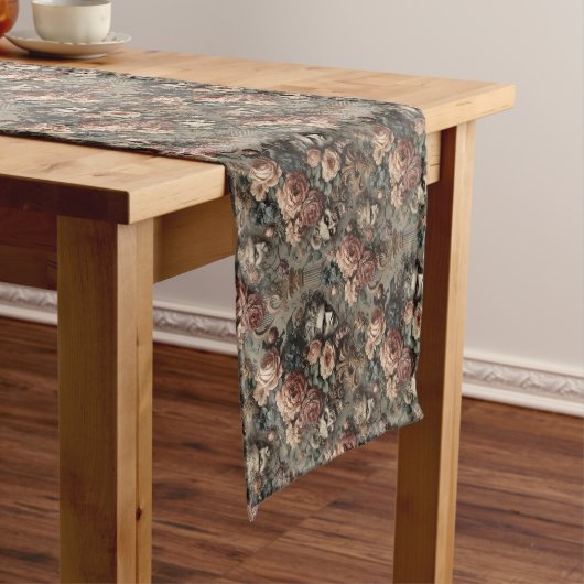 The Velvet Crash - Gotisch Victoriaans ontwerp Korte Tafelloper (Voorbeeld)