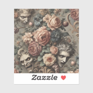 The Velvet Crash - Gotisch Victoriaans ontwerp Sticker