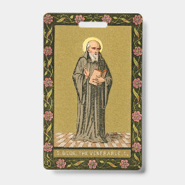 The Venerable Bede Preaching (P.008; gebed) Badge