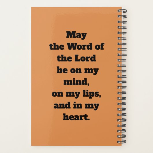 The Venerable Bede Preaching (P.008; gebed) Planner (Achterkant)