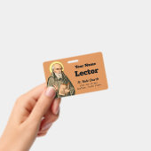 The Venerable Bede Preaching (P 008; Prayer) Badge (Handheld)