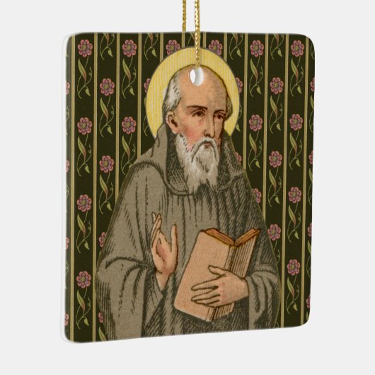 The Venerable Bede Preaching (P 008; Quote) Keramisch Ornament (Rechts)