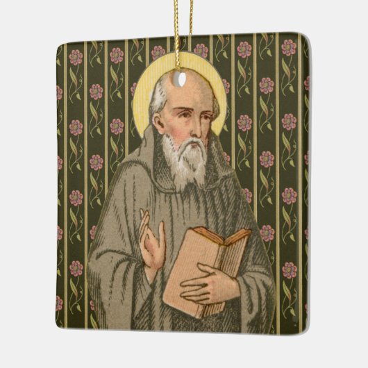 The Venerable Bede Preaching (P 008; Quote) Keramisch Ornament (Links)