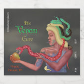 The Venom Cure (naam & stijl) Bier Etiket (Enkel label)