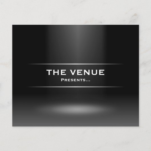 The Venue Presenteert - Blauw Flyer (Voorkant)