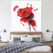 The Versatility of Blooming Roses in Art Canvas Afdruk (Insitu (Slaapkamer))
