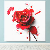 The Versatility of Blooming Roses in Art Canvas Afdruk (Insitu (Houten vloer))