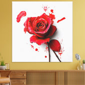 The Versatility of Blooming Roses in Art Canvas Afdruk (Insitu (Woonkamer))