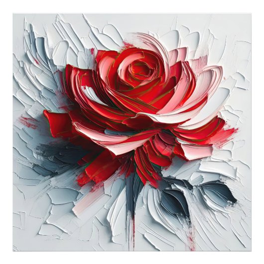 The Versatility of Blooming Roses in Art Foto Afdruk (Voorkant)
