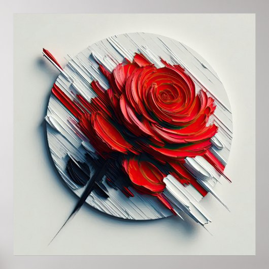 The Versatility of Blooming Roses in Art Poster (Voorkant)