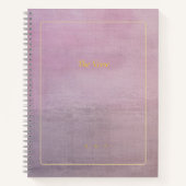 The Verse | Custom Mauve & Gold Poet Notebook Notitieboek (Voorkant)