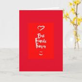 THE 'VERY BEST FRIEND" BIRTHDAY WISH KAART (Gele Bloem)