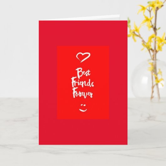 THE 'VERY BEST FRIEND" BIRTHDAY WISH KAART (Gele Bloem)