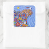 The Very Precarious Sheep 2014 Vierkante Sticker (Tas)