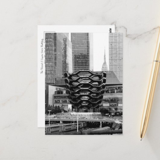 The Vessel & het Empire State Building Briefkaart (Voorkant / Achterkant in situ)