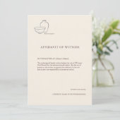 The Vessel- Minimalist Sacrament Witness Card Aankondiging (Staand voorkant)
