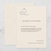 The Vessel- Minimalist Sacrament Witness Card Aankondiging (Voorkant / Achterkant)