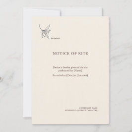 The Vessel- Minimalist Sacrement Announcement  Aankondiging