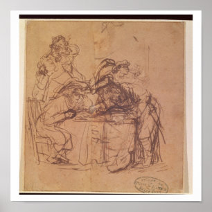 The Vices of the Prodigal Son (pen en inkt op papi Poster