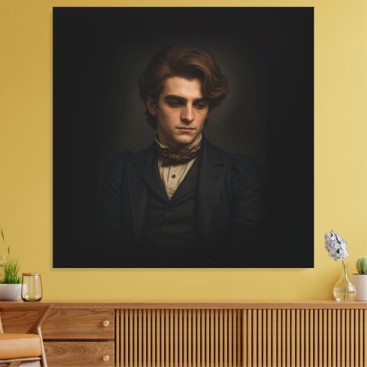 The Victorian Man Canvas Afdruk (Insitu (Woonkamer))