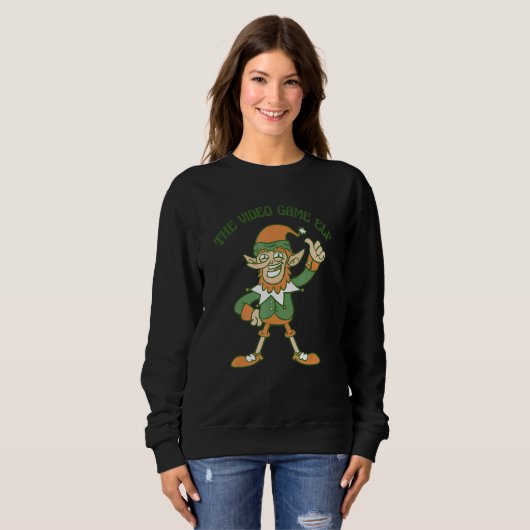 The Video Game Elf Cute Ugly Christmas Sweater (Voorkant volledig)