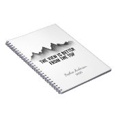 The View Is Better From The Top I Personalized Notitieboek (Rechterzijde)