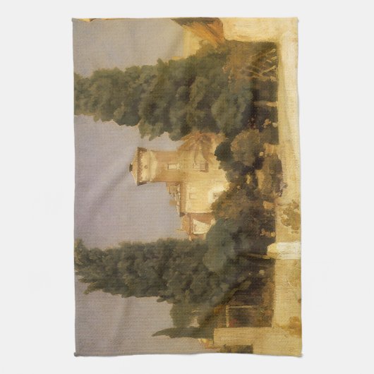 The Villa Malta, Rome door Lord Frederic Leighton Theedoek (Verticaal)