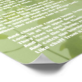 The Village Blacksmith Poem Poster (Hoek)