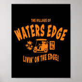 The Village Of Waters Edge Tv Fl Golf Cart Design  Poster (Voorkant)