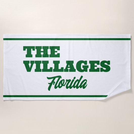The Villages Florida Pool/Beach Towel Strandlaken (Voorkant)