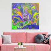 "The Violet Guardian from Unseen" door Paul Buică Canvas Afdruk (Insitu (Woonkamer))