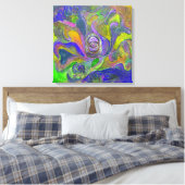 "The Violet Guardian from Unseen" door Paul Buică Canvas Afdruk (Insitu (Slaapkamer))