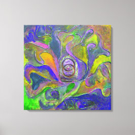 "The Violet Guardian from Unseen" door Paul Buică Canvas Afdruk