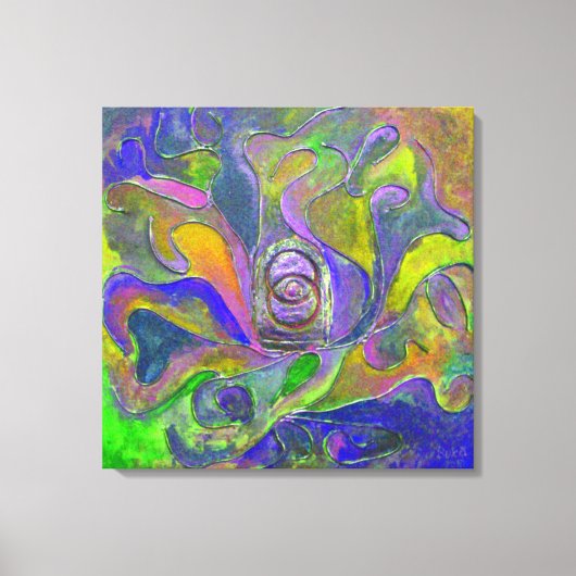 "The Violet Guardian from Unseen" door Paul Buică Canvas Afdruk (Voorkant)