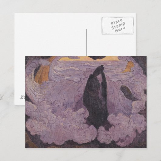 The Violet Wave, c.1895-6 Briefkaart (Voorkant / Achterkant)