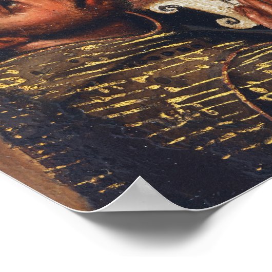 The Virgin Adoring the Christ Child at Christmas Poster (Hoek)