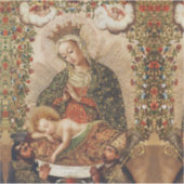 The Virgin Adoring the Christ Child at Christmas Sticker (Voorkant)