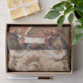 The Virgin Adoring the Christ Child at Christmas Tissuepapier (Geschenk)