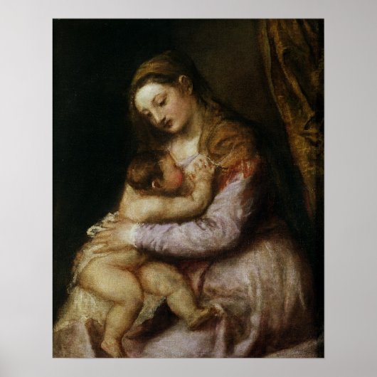 The Virgin and Child, c.1570-76 Poster (Voorkant)