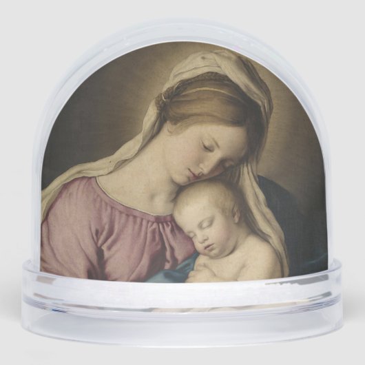 The Virgin and Infant by Giovanni Battista Salvi Sneeuwbol (Voorkant)