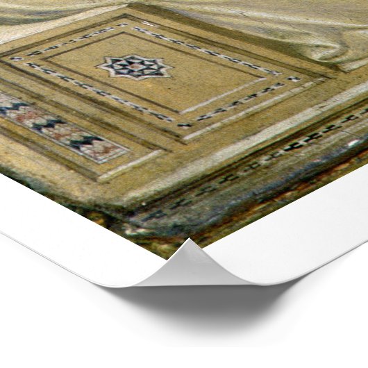 The Virgin appearing to St. Bernard, detail from a Poster (Hoek)