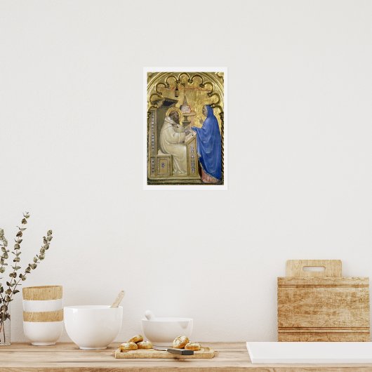 The Virgin appearing to St. Bernard, detail from a Poster (Keuken)