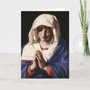 "The Virgin in Prayer" door Sassoferrato (1640) Kaart