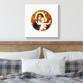 "The Virgin of the Lilies" Fine Art Wrapped Canvas Afdruk (Insitu (Slaapkamer))