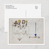 The Virtue Wagon van Paul Klee Briefkaart (Voorkant / Achterkant)